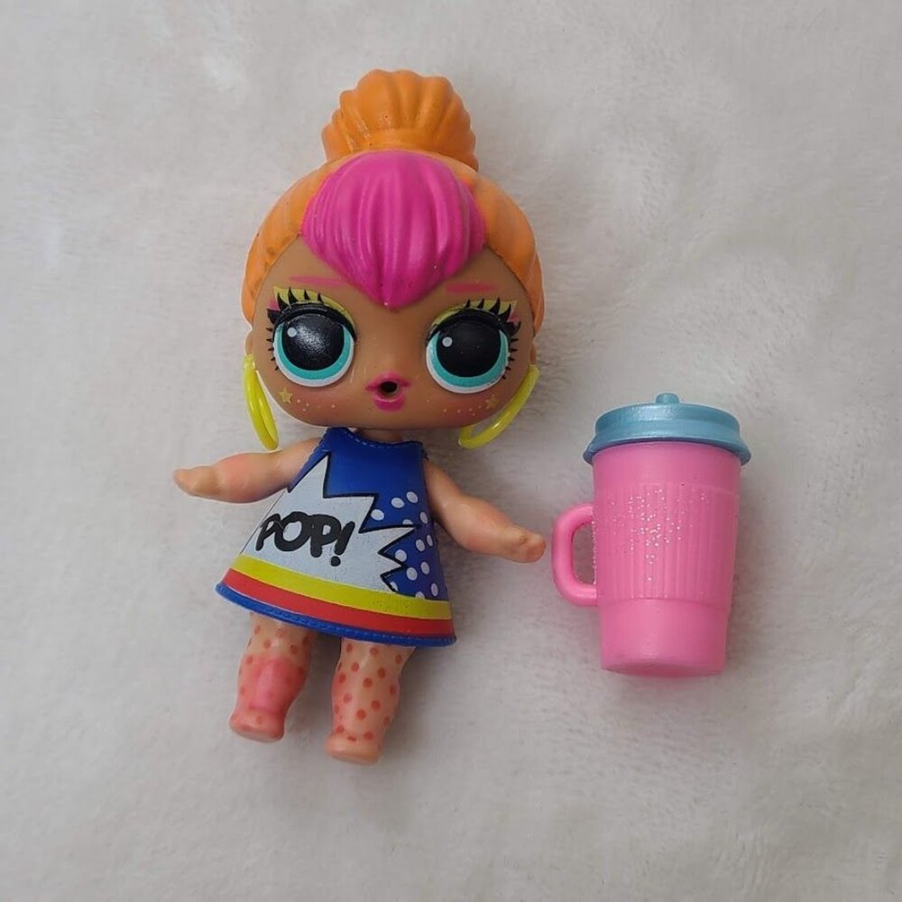 LOL Surprise Neon QT Doll MGA POP Dress Figure With Drink Cup Accessory - Picture 2 of 5